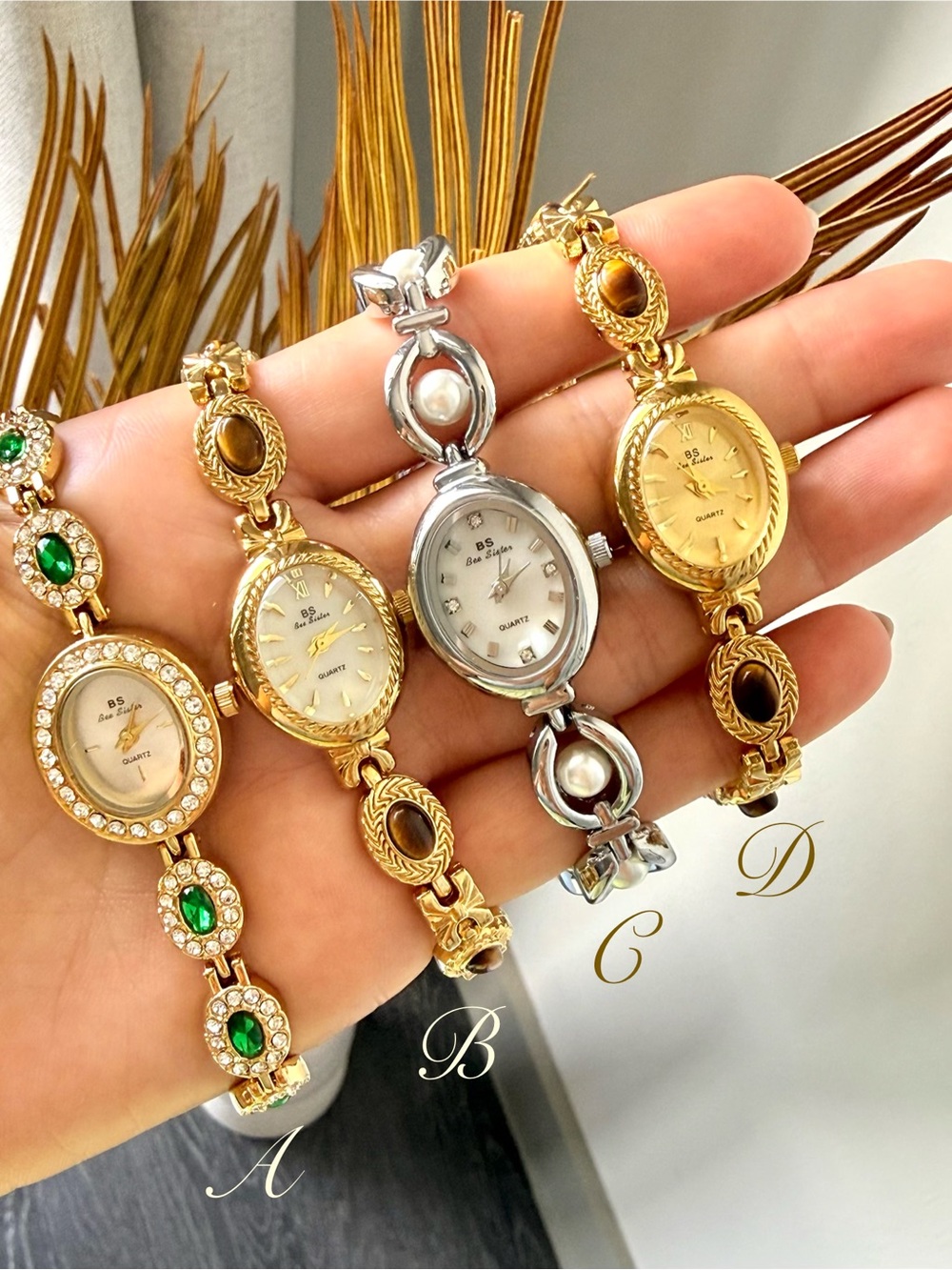 Dainty Vintage-Style Bracelet Watch